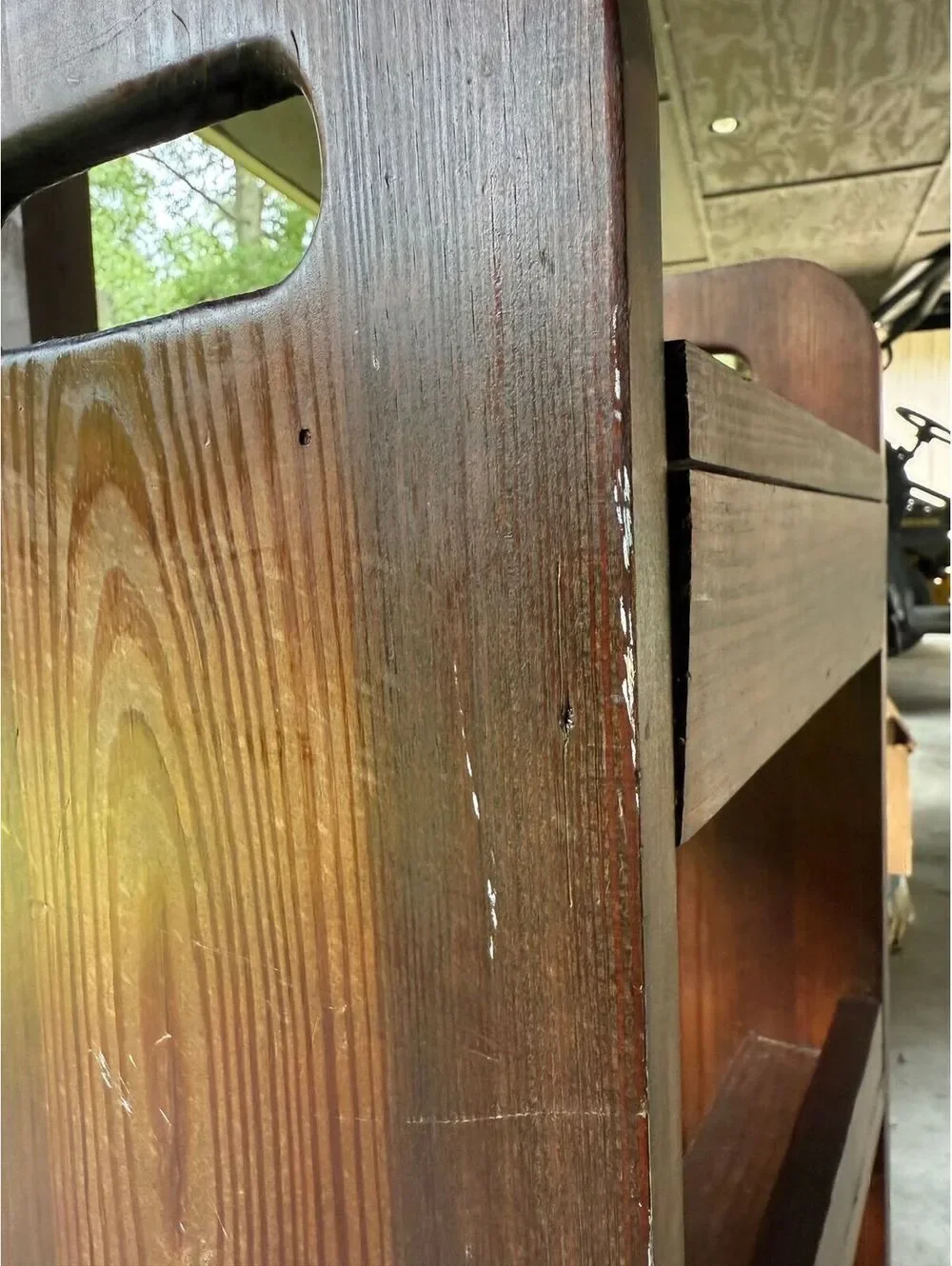 6.  Coca-Cola Theme Wood Display Shelf